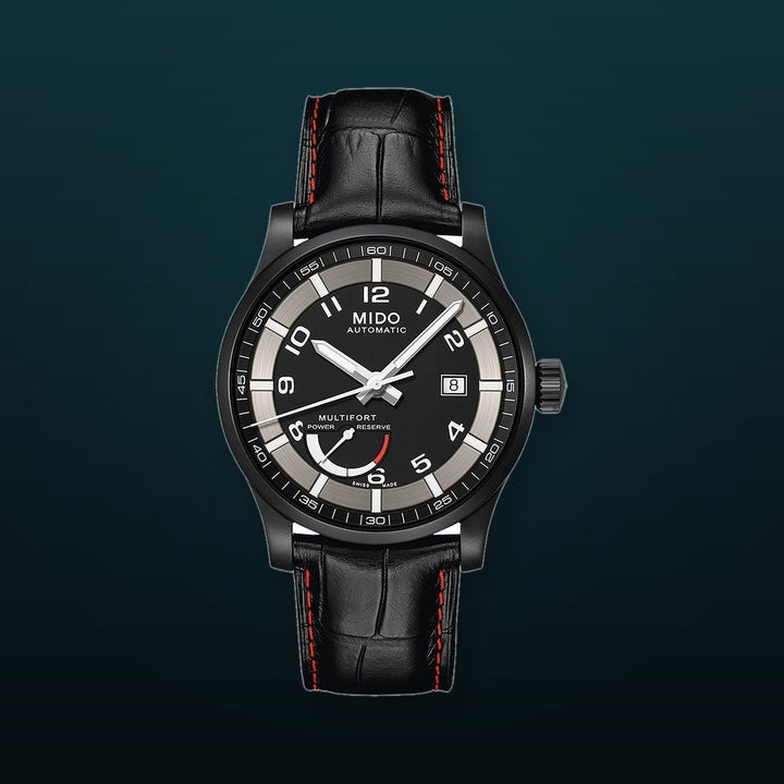 MULTIFORT II  POWER RESERVE Black/SS | Black Dial