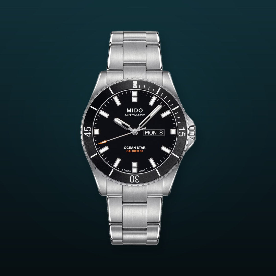 Ocean Star 200 Silver-tone | Black Dial