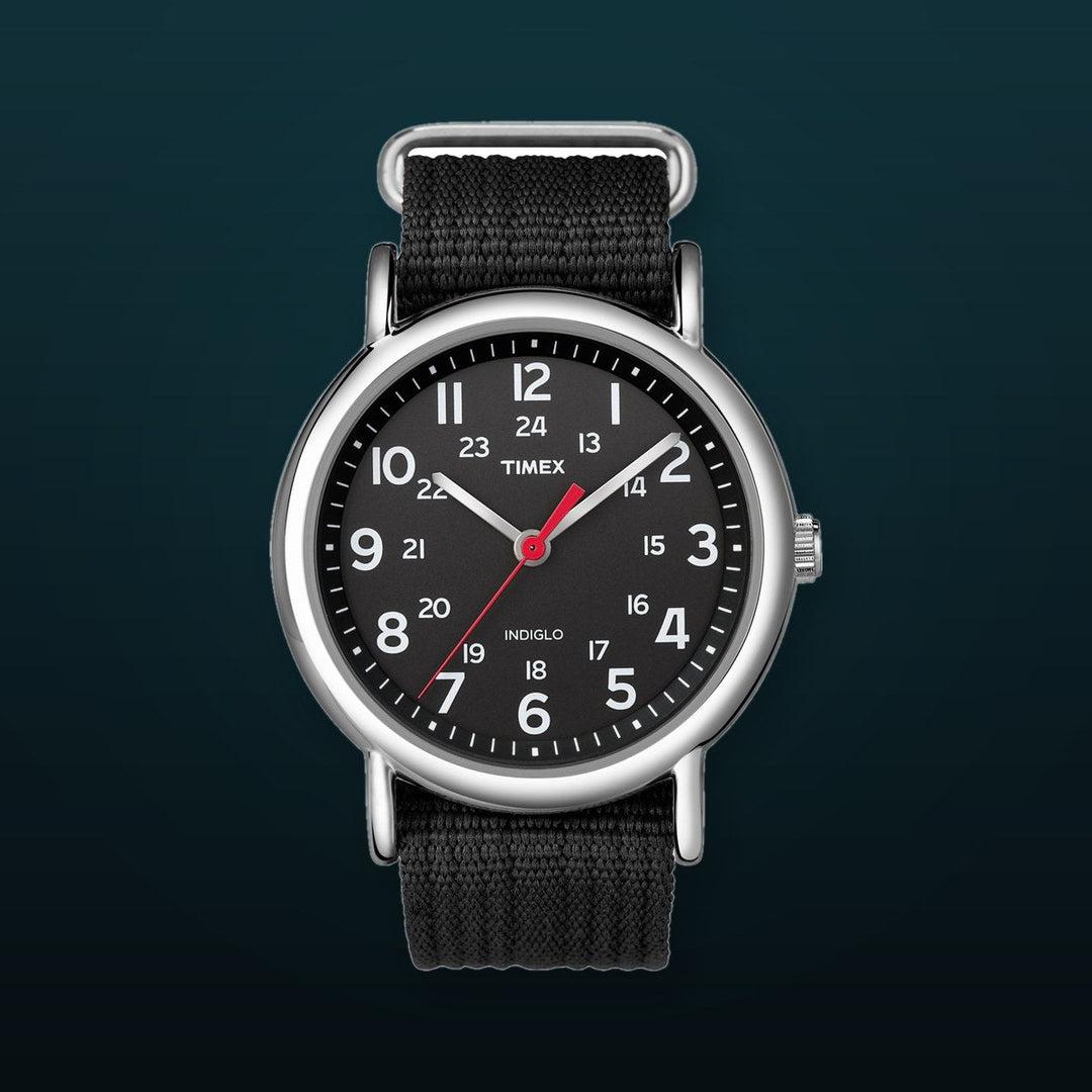 Weekender Black / Canvas | Black Dial
