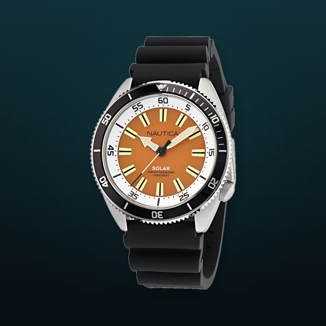 SPORTY Black / Stainless Steel | Orange Dial