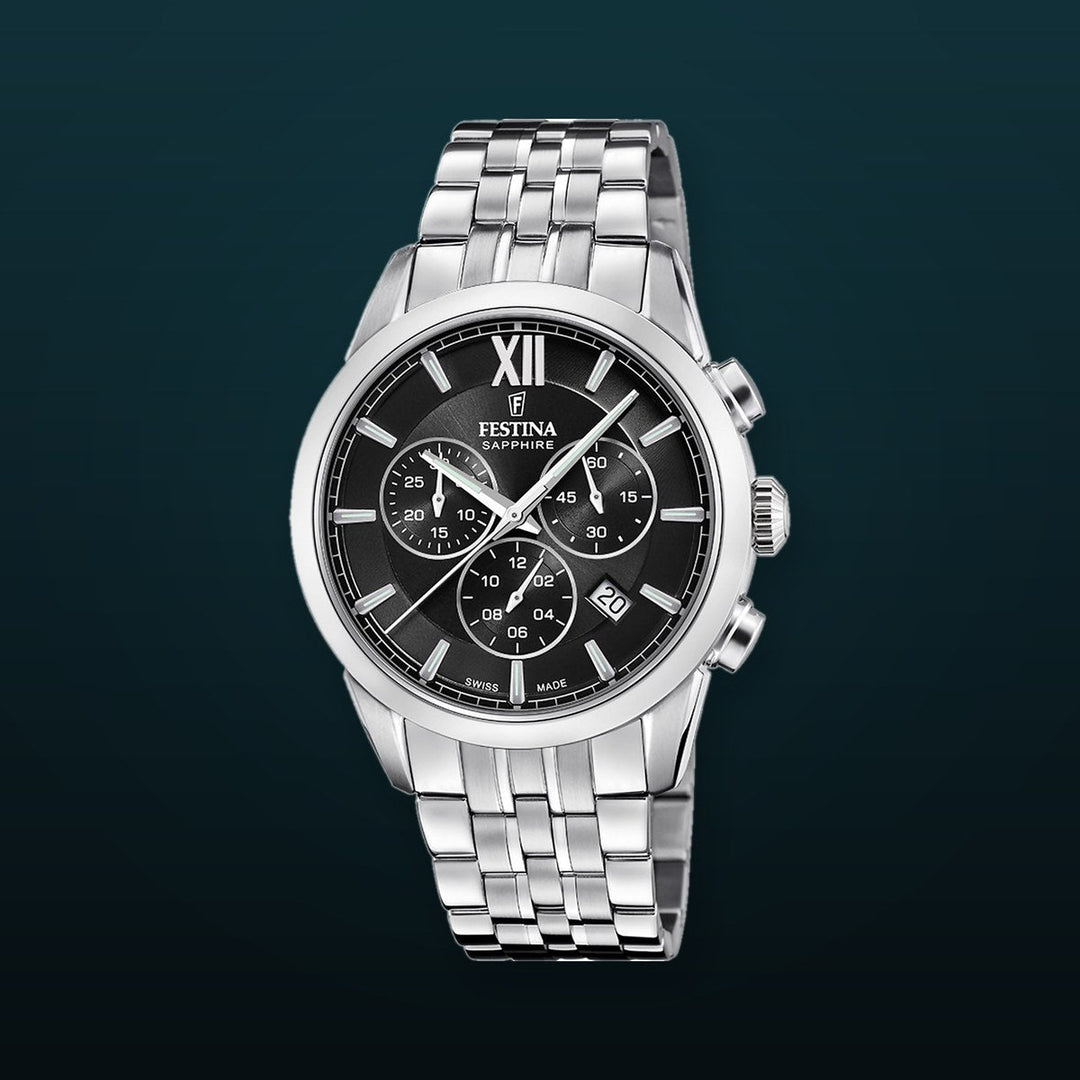 CHRONOGRAPH Black / Stainless Steel | Black Dial