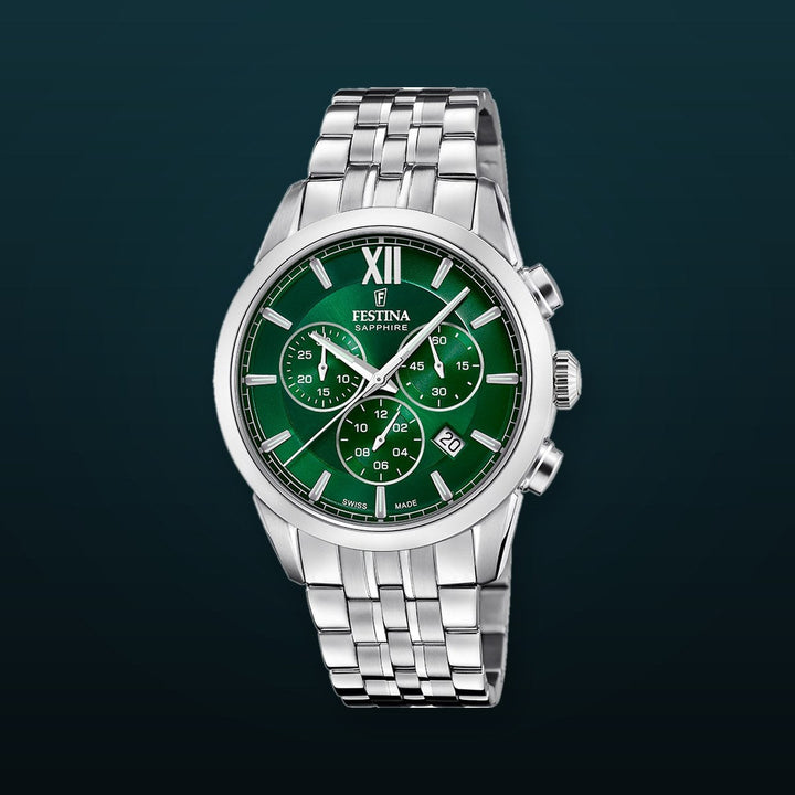 CHRONOGRAPH Green / Stainless Steel | Green Dial