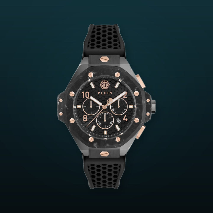 CHRONO ROYAL Black / Silicone | Black Dial