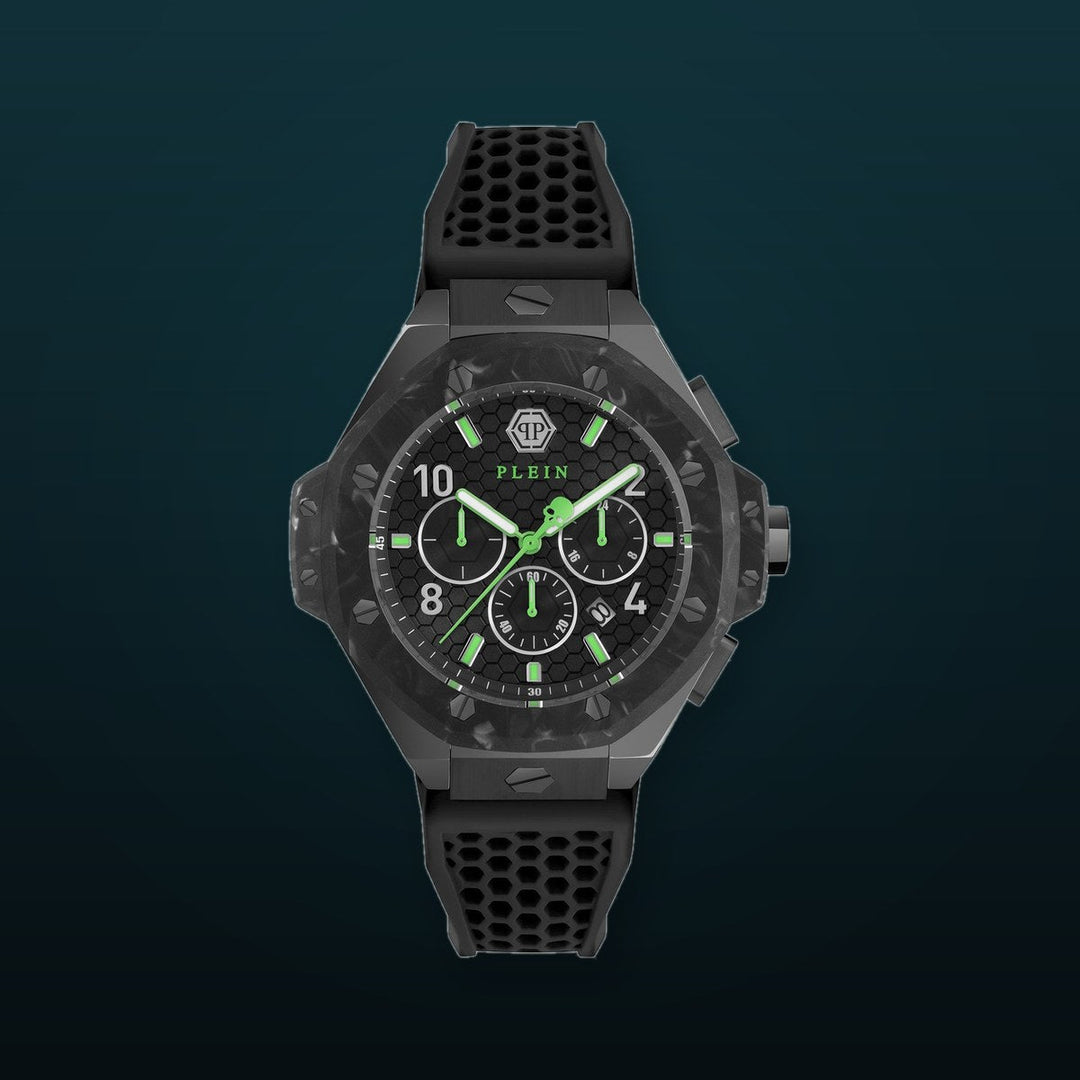 CHRONO ROYAL Black / Silicone | Black Dial