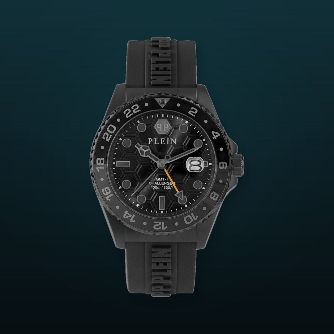 Gmt-I  Challenger Black / Silicone | Black Dial