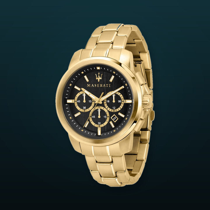 SUCCESSO Black / Stainless Steel Black Dial