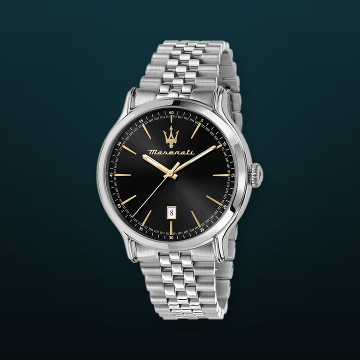 EPOCA Black / Stainless Steel Black Dial