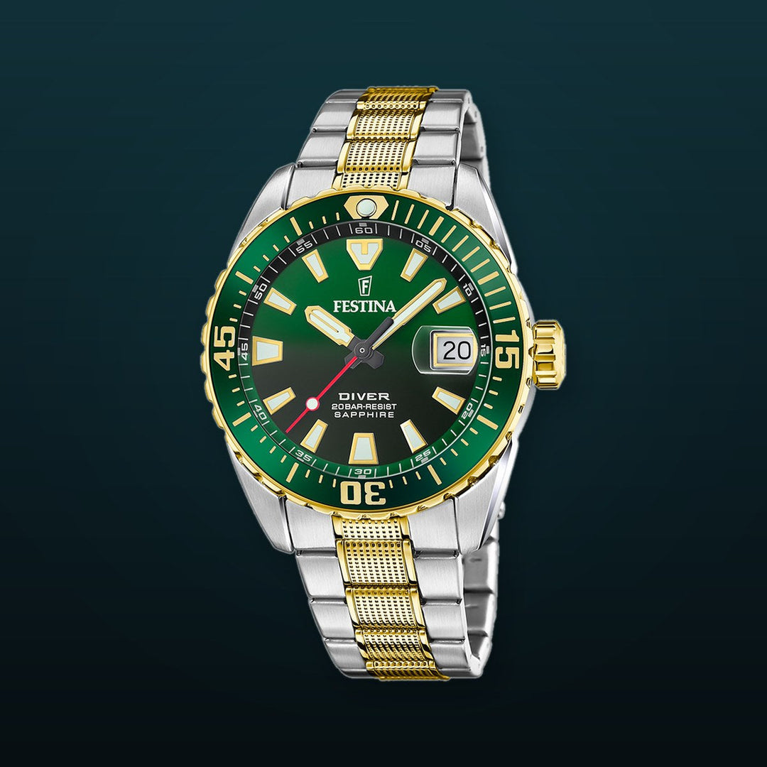THE ORIGINALS/DIVER Green / Stainless Steel | Green Dial