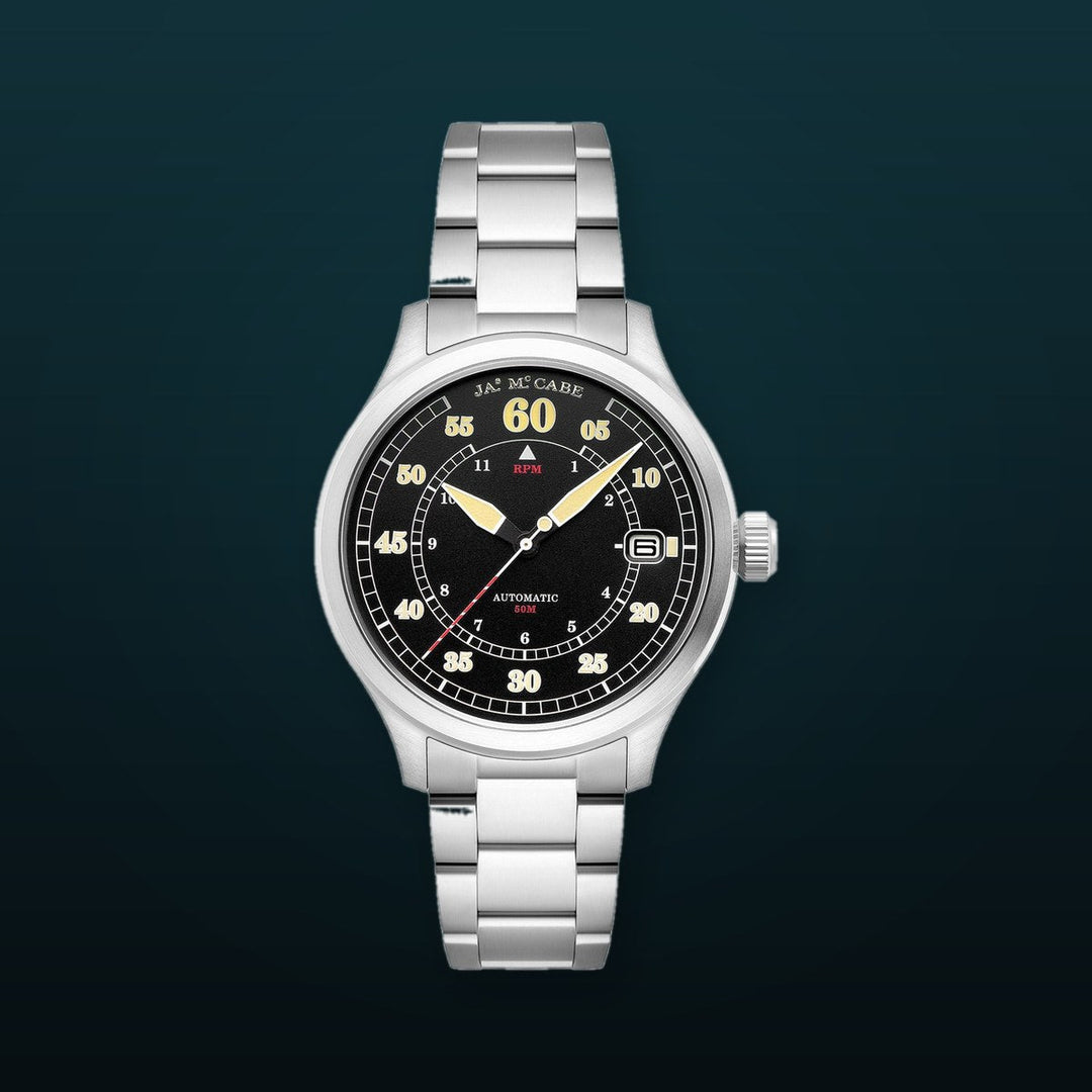 Bobber Automatic Black / Stainless Steel | Black Dial