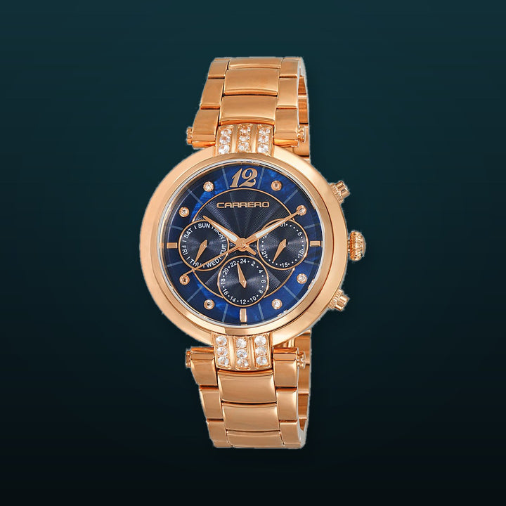 ADELINA COLLECTION Blue/Rosetone | Blue Dial