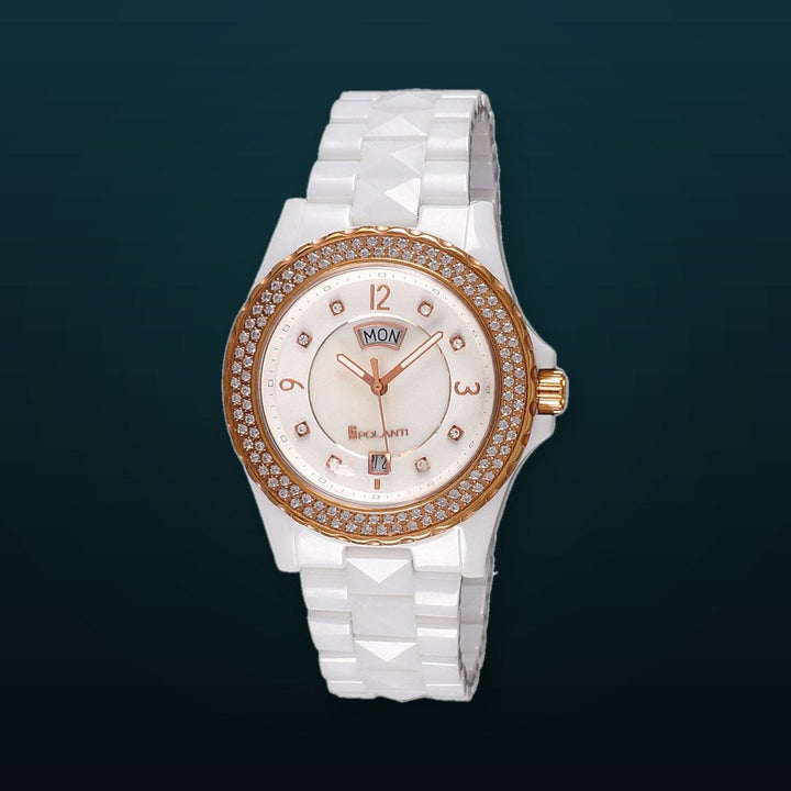 Ceramic II WHITE CERAMIC /ROSETONE | White Dial