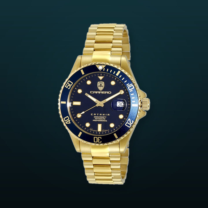 CATANIA -PD GOLD TONE/BLUE | Blue Dial
