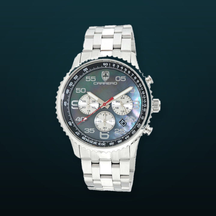 Aureum-MB Silver tone/Black | Black Dial