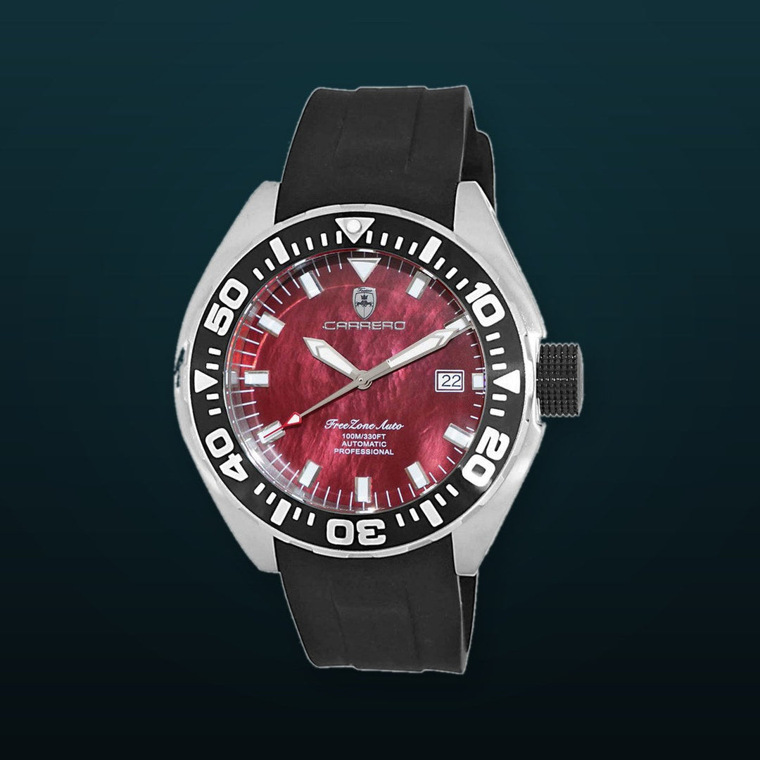 FreeZone-Auto Maroon | Maroon Dial