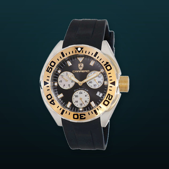 FreeZone-CH Black/Gold tone Black Dial