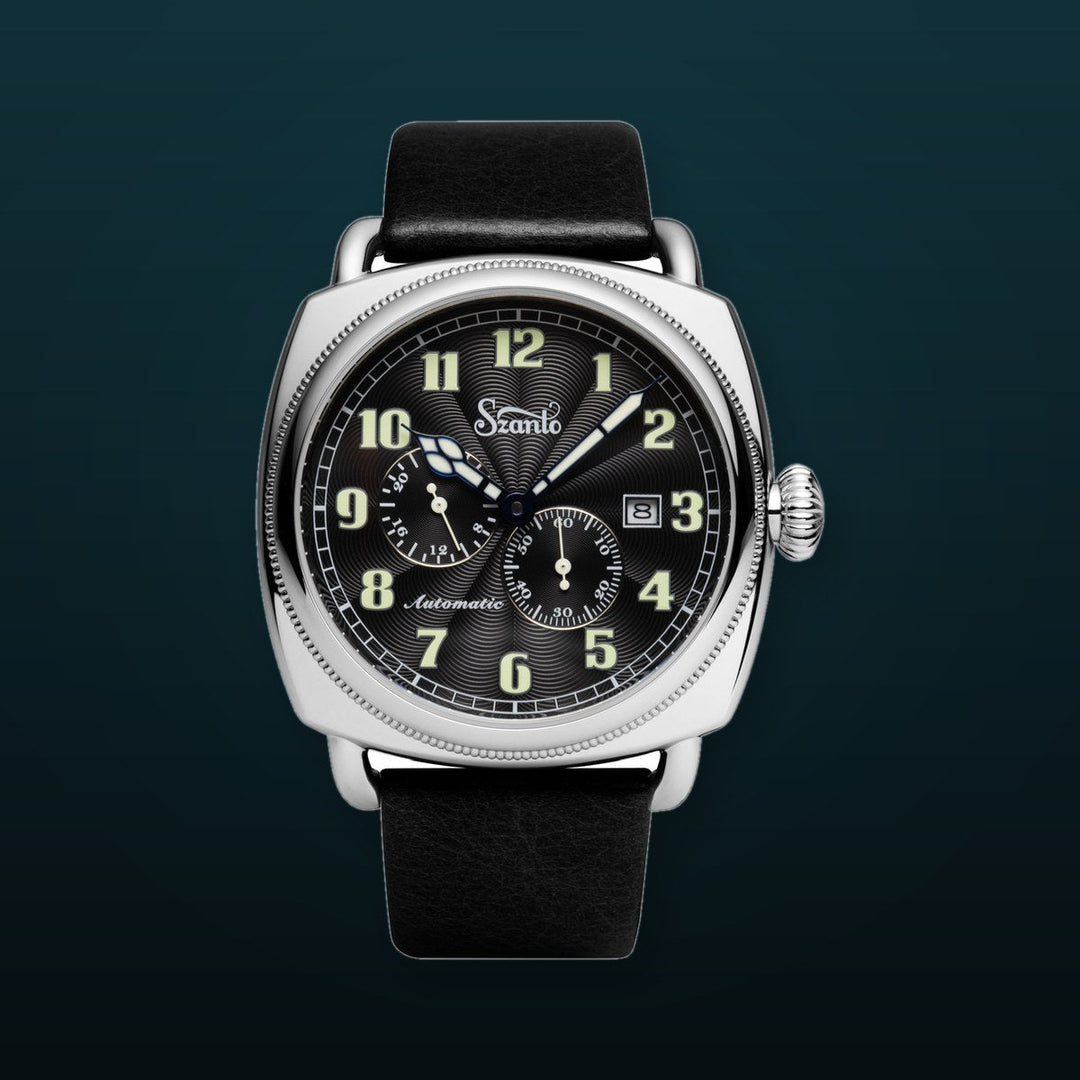 Officer's Coin Automatic Steel/Black/Black | Black Dial