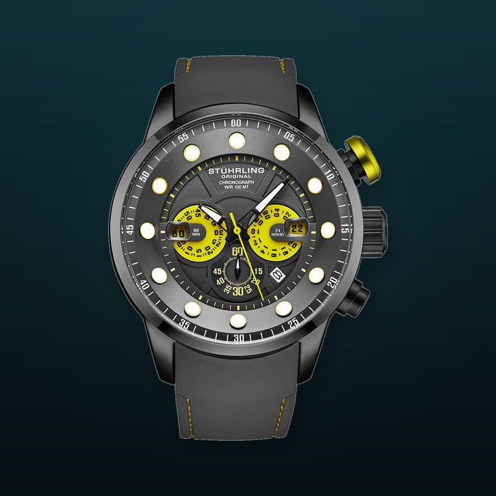 Aquatic Force Chronograph 50mm Grey | Gunmetal Dial