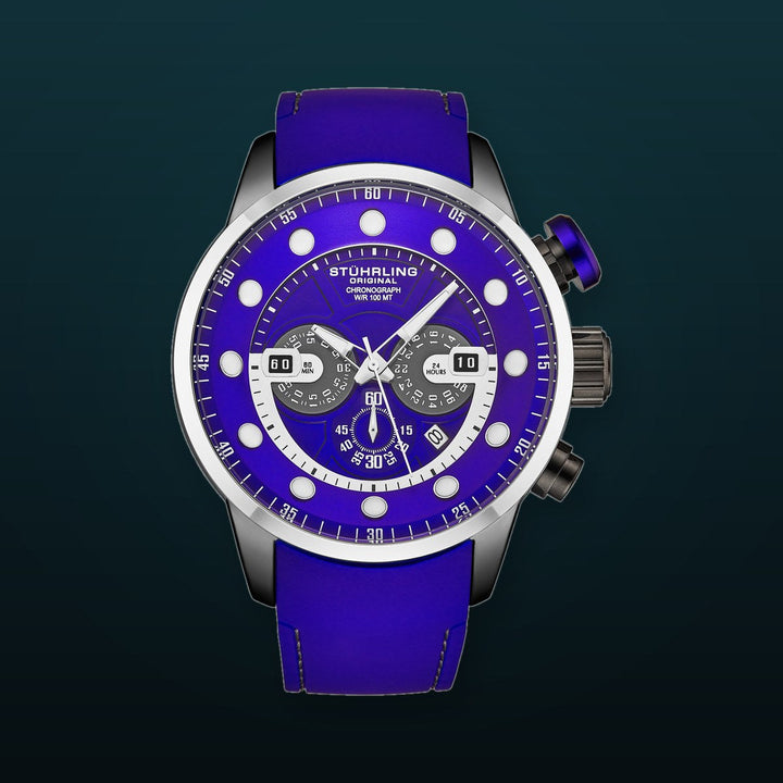 Aquatic Force Chronograph 50mm 4053 Blue/Silver | Blue Dial