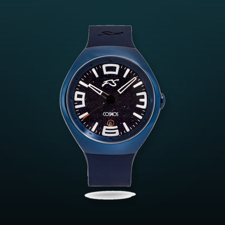 Frank Stephenson's Cosmos Series Blue Case, Blue Dial, Blue Strap | Blue Dial