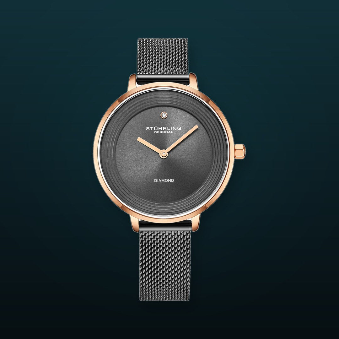 Symphony Quartz Classic Grey/Rose | Grey Dial