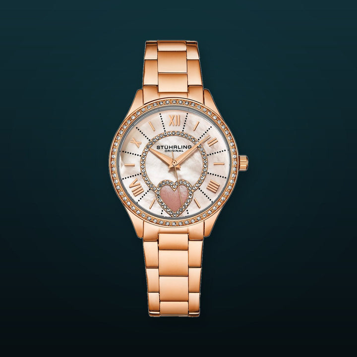Saylor Mother of Pearl Quartz Classic Rose/Stainless | White Dial