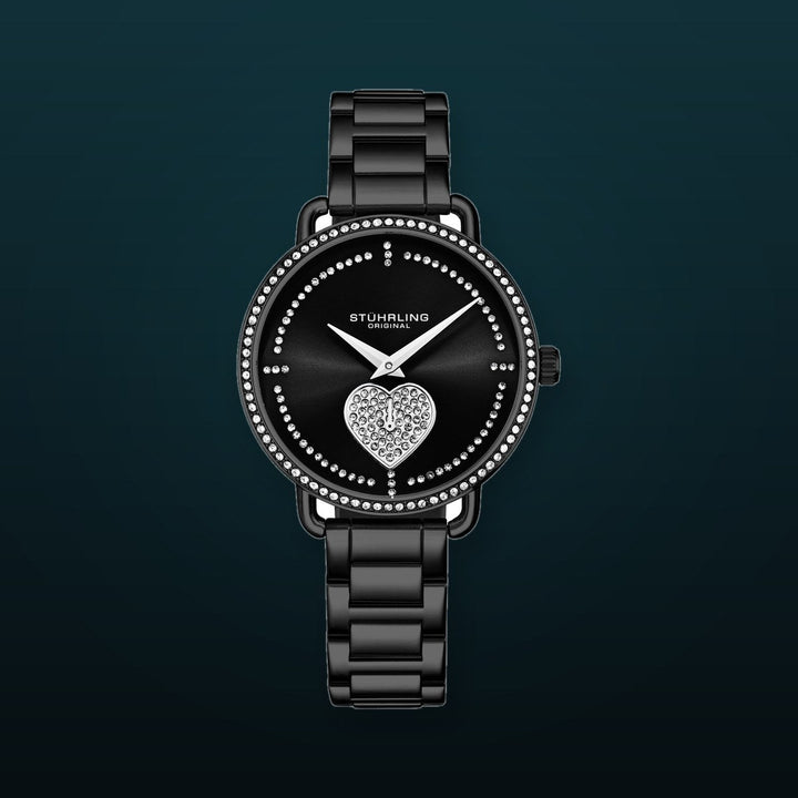 Valentina Quartz Fashion Black/Stainless | Black Dial