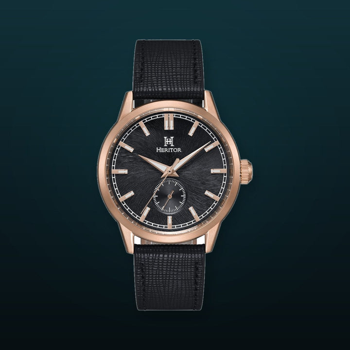 Argento Black / Rose Gold | Black Dial