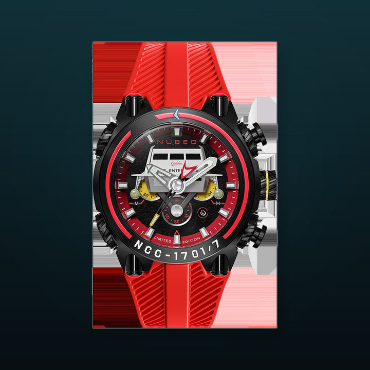 Deimos Chronograph Star Trek Galileo Limited Edition | Red Dial