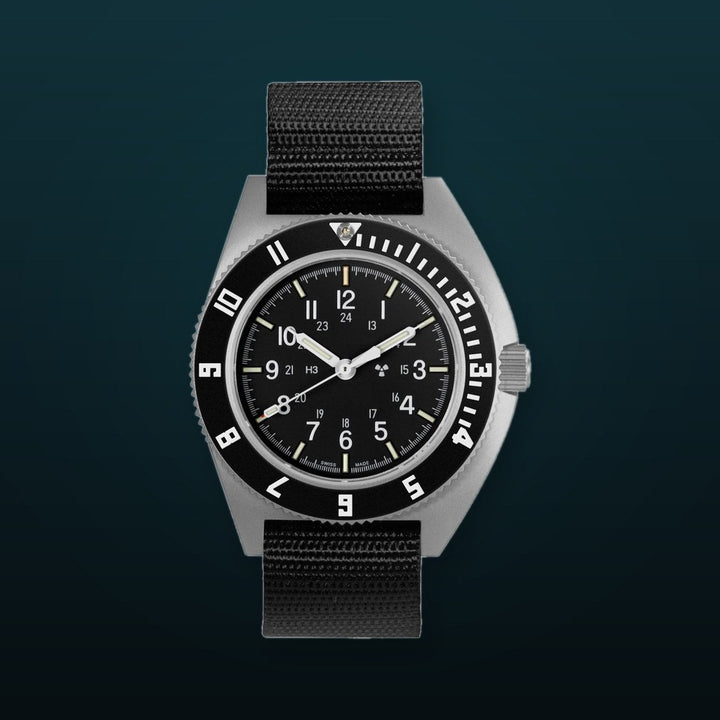 SSNAV Automatic Sterile SSNAV Auto Sterile-Nylon Extra Long | Black Dial