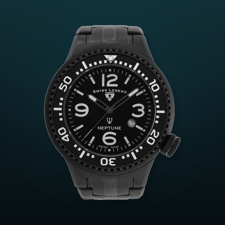NEPTUNE FORCE Black with Black Accent | Black Dial