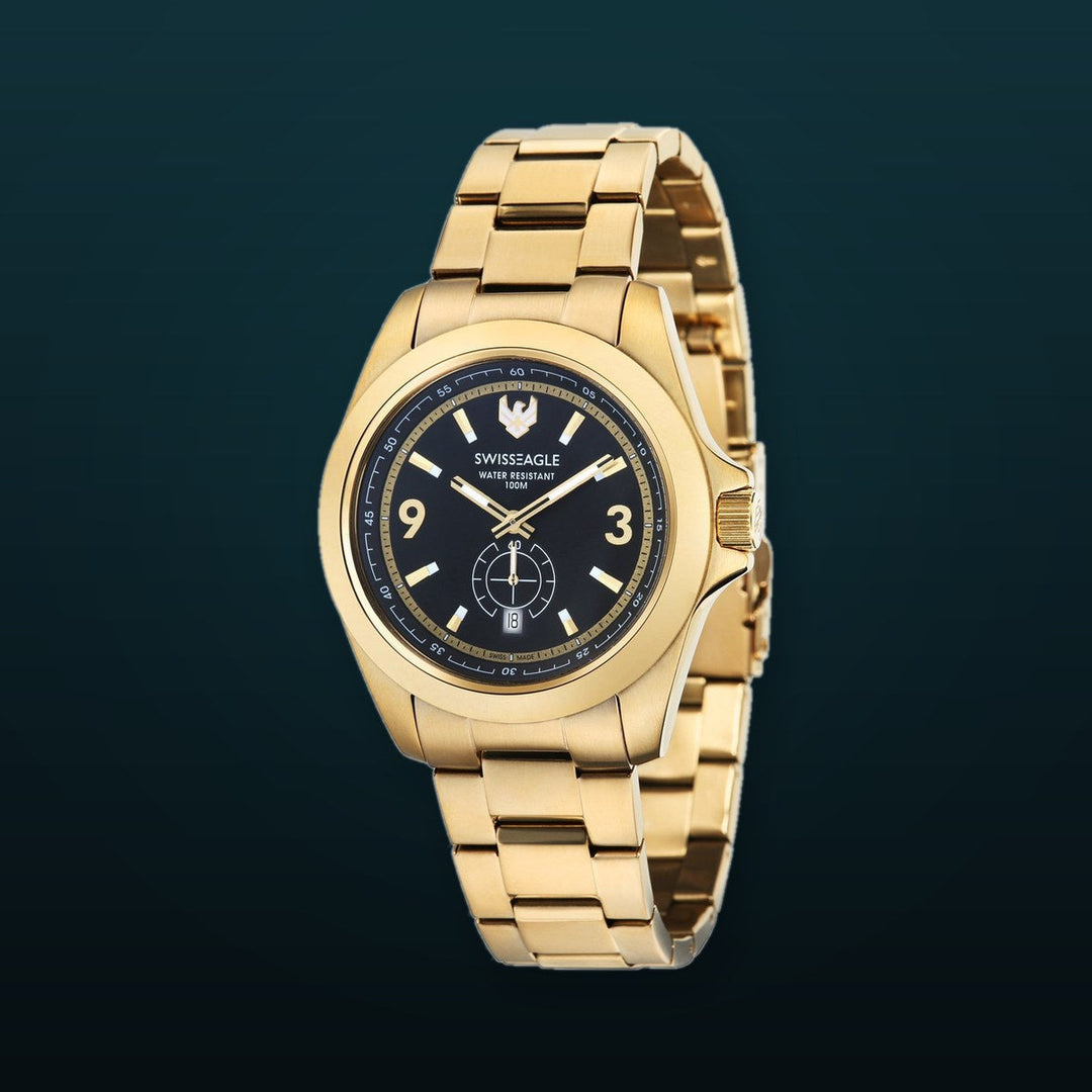 Dufaux Gold / Stainless Steel | Gold Dial