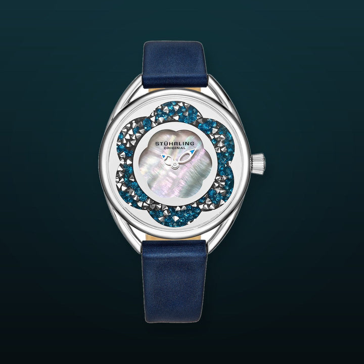 Symphony-995.03 Blue Leather | Silver Dial
