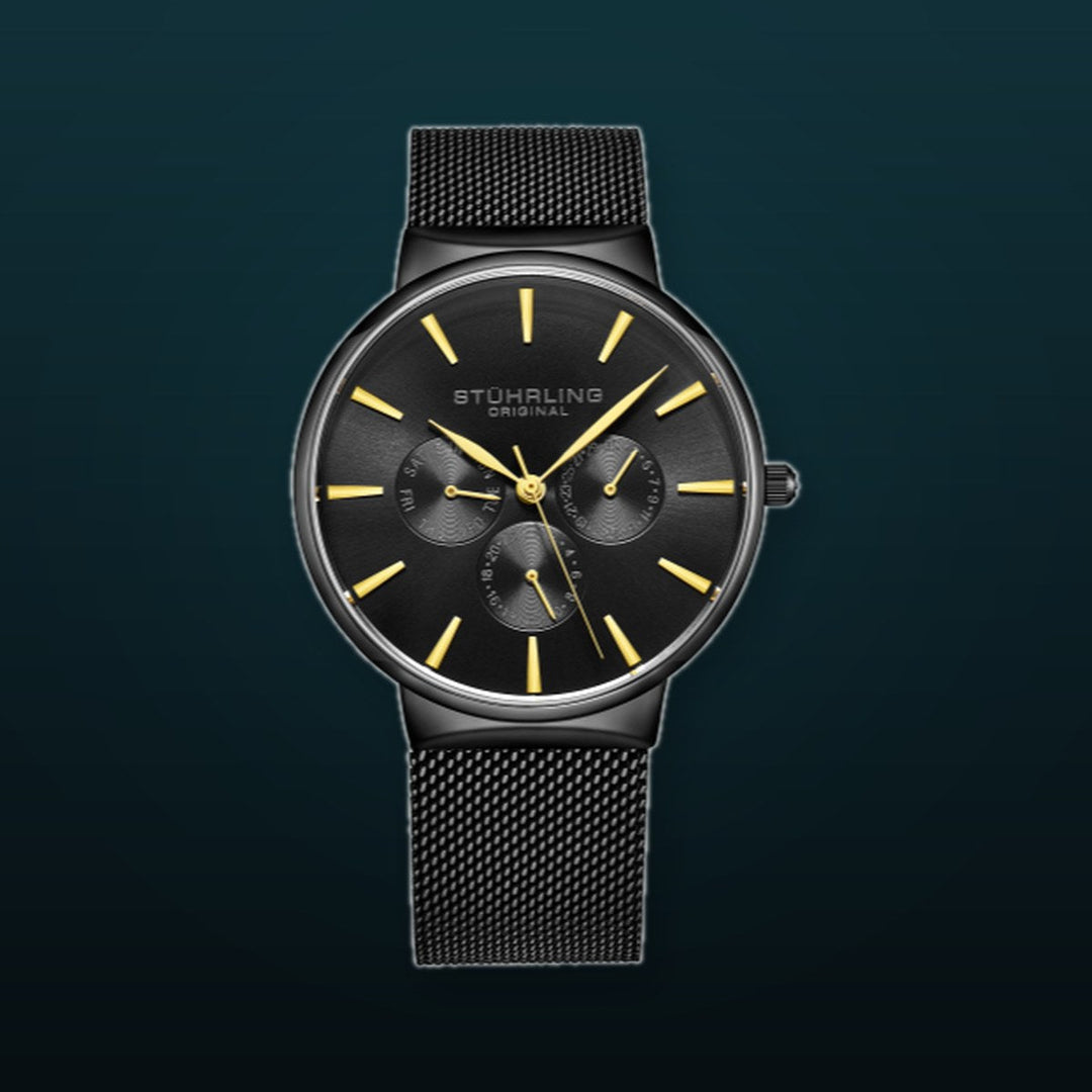 Monaco black/Gold | Black Dial