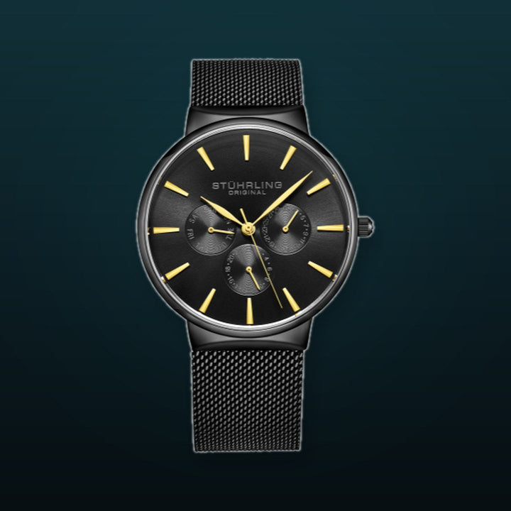 Monaco black/Gold | Black Dial