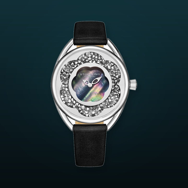 Symphony-995.02 Black Leather | Blue Dial