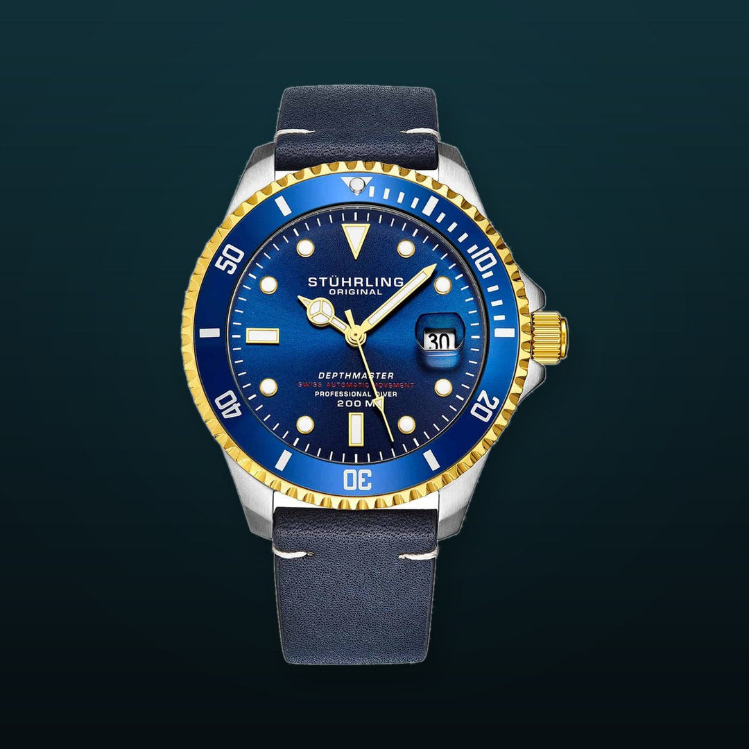 Swiss Automatic Depthmaster 883 42mm Blue/Leather | Blue Dial