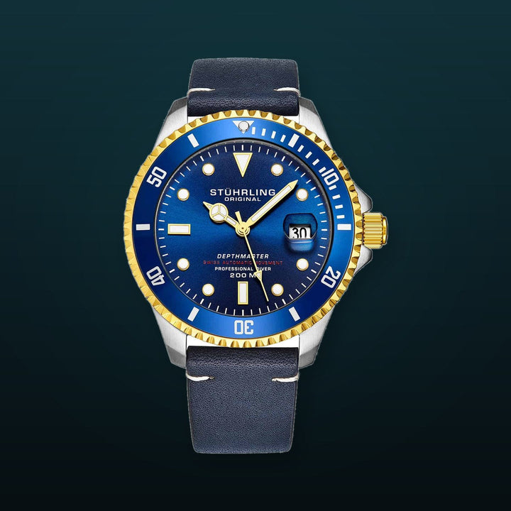 Swiss Automatic Depthmaster 883 42mm Blue/Leather | Blue Dial