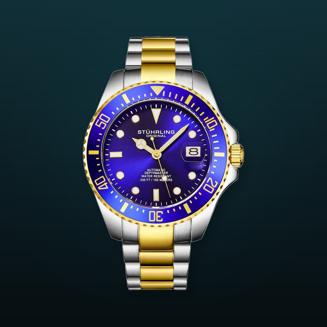 DEPTHMASTER 42MM DIVER Blue and Gold/Stainless Steel | Blue Dial