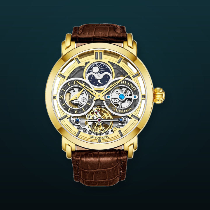Legacy Brown/Gold Leather | Gold Dial