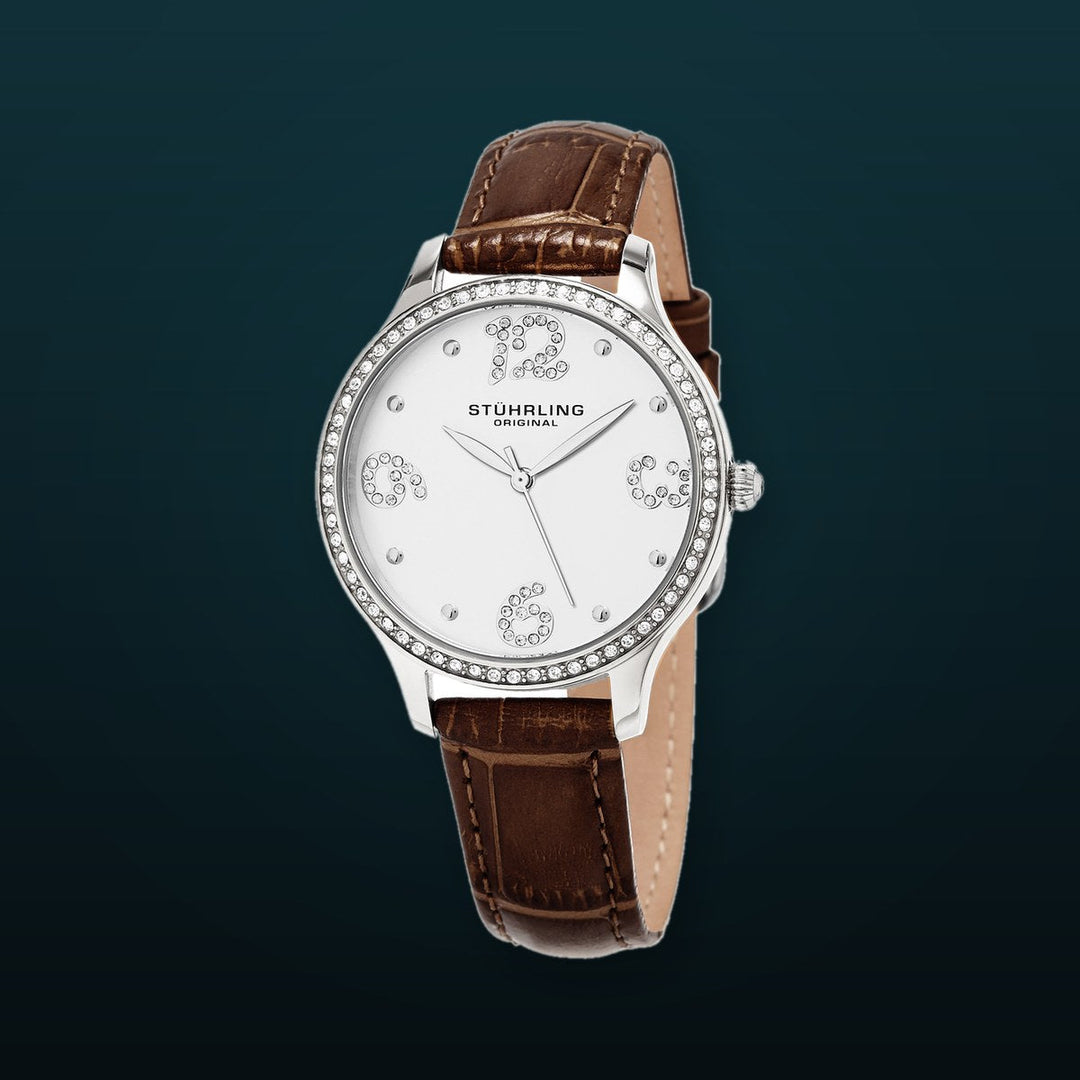 Vogue-560.01 Brown Leather | Silver Dial
