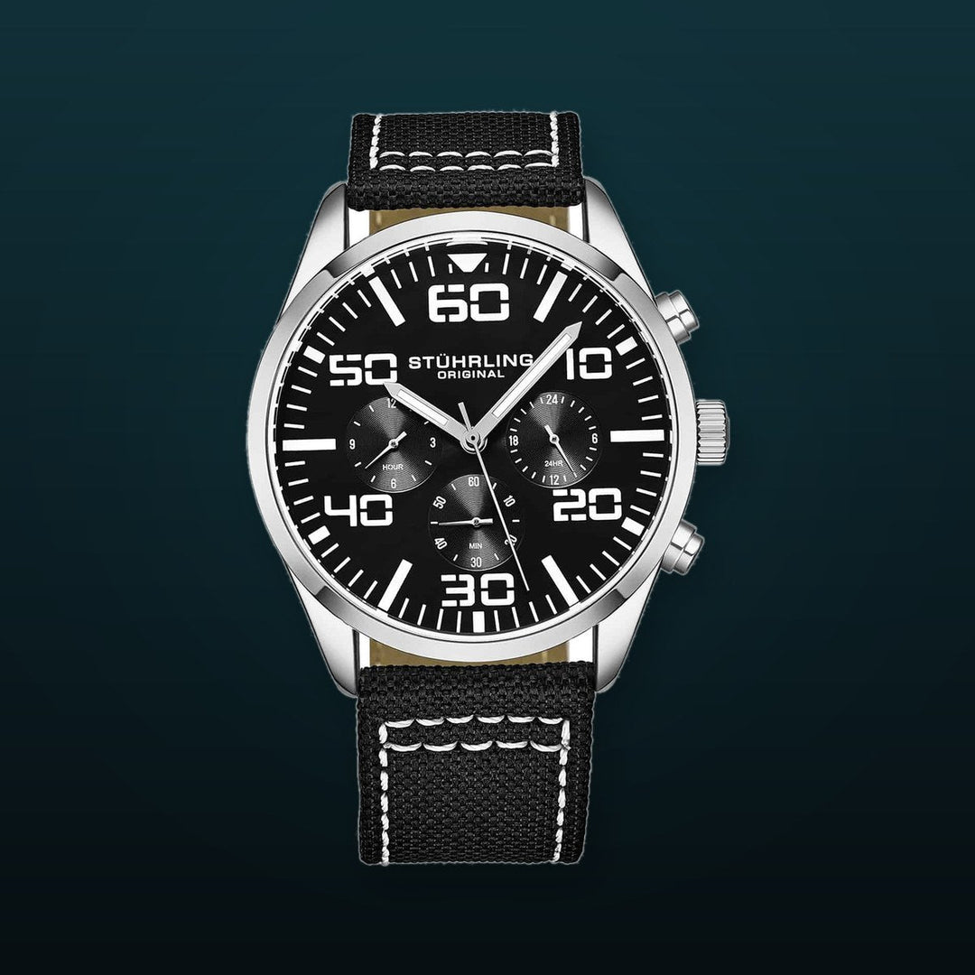 Aviator Black Dial/ Black Nylon | Black Dial