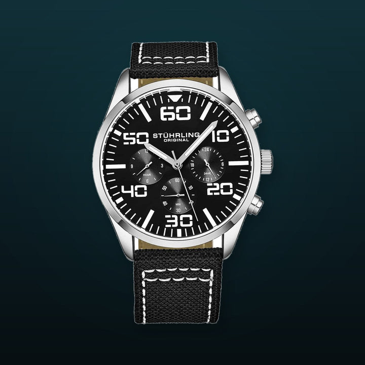 Aviator Black Dial/ Black Nylon | Black Dial