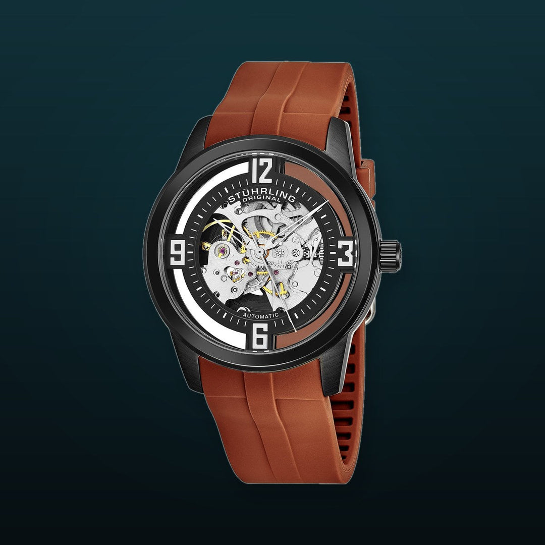 Legacy Brown/Black Rubber | Black Dial