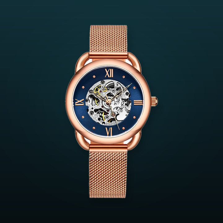 Legacy-3990m.3 Rose Gold Stainless Steel | Blue Dial