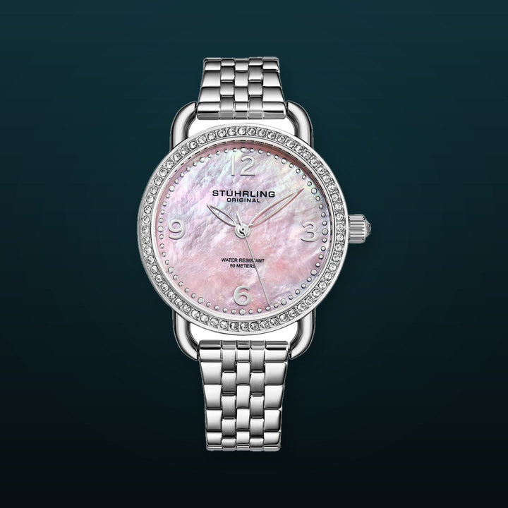 Symphony-3955.2 Silver Stainless Steel | Salmon Dial