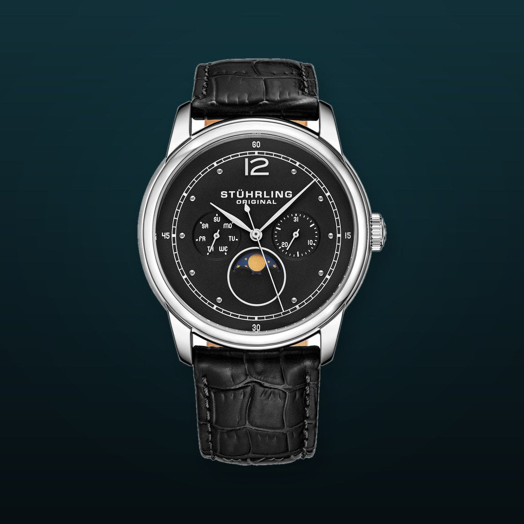 Symphony Black/Leather/Black Dial/Silver Case 898.02 | Black Dial
