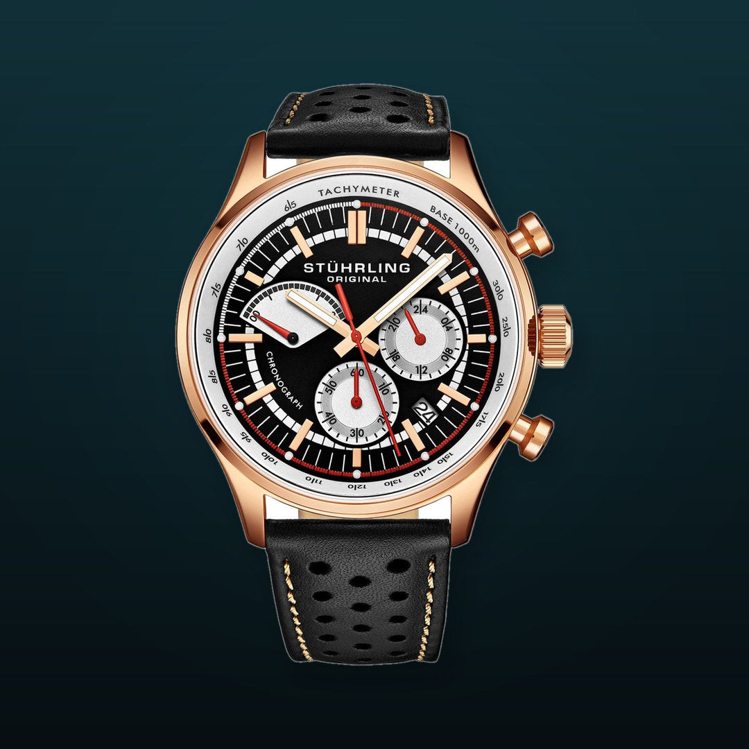 Monaco Brown/Leather/Brown Dial/Rose Case | Brown Dial