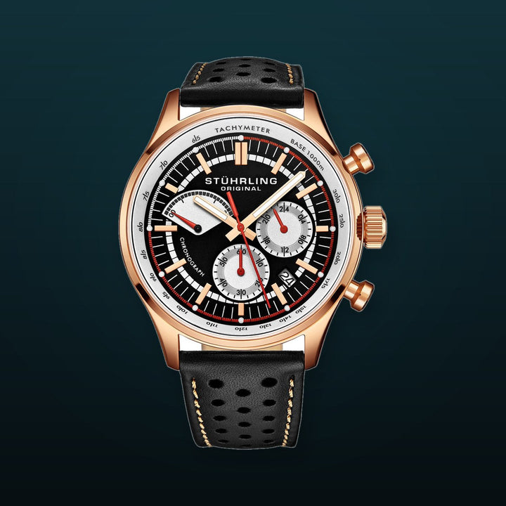 Monaco Brown/Leather/Brown Dial/Rose Case | Brown Dial