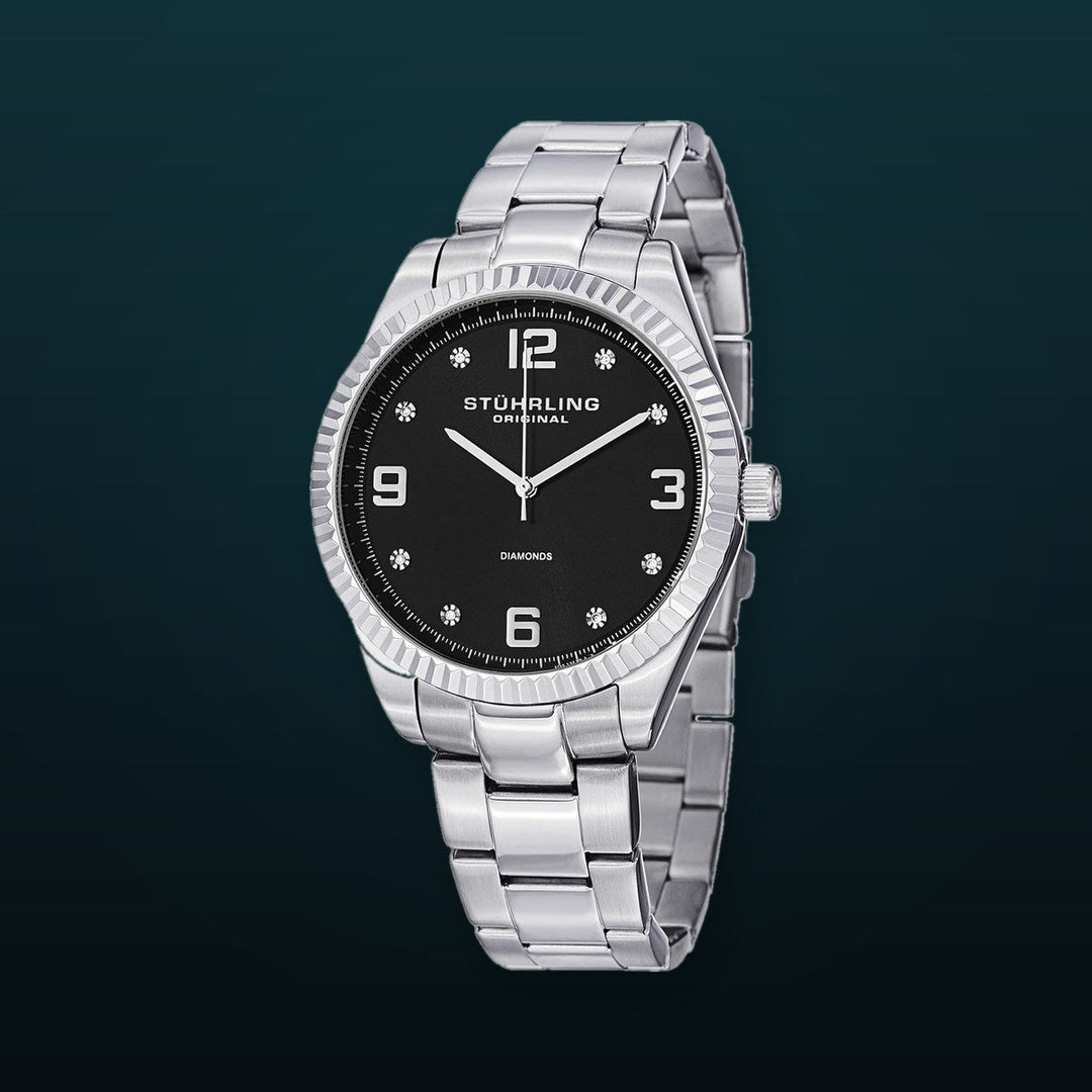 Symphony Watch Black/Silver | Black Dial