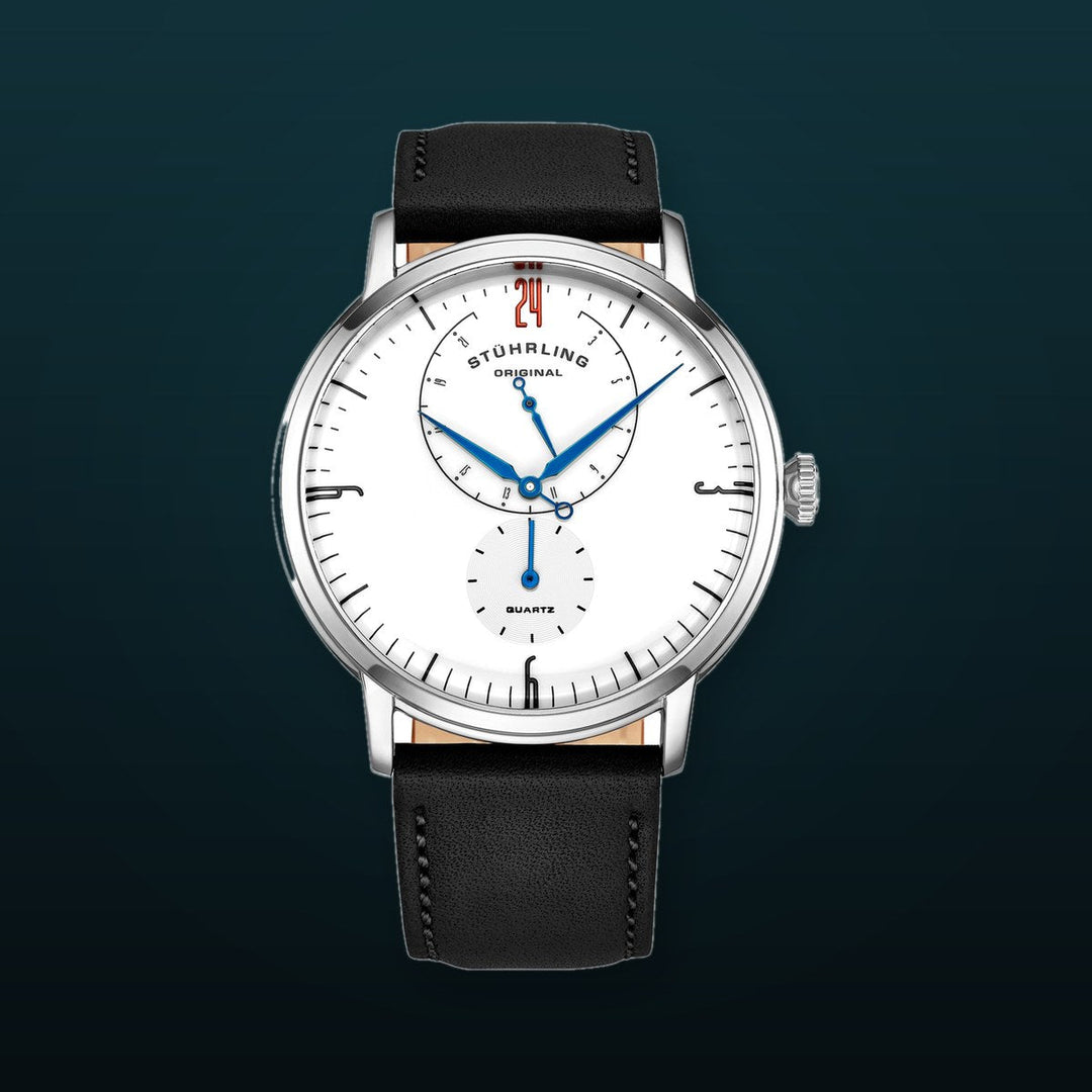 Symphony Black/Leather/White Dial/Silver Case 3969.2 | White Dial